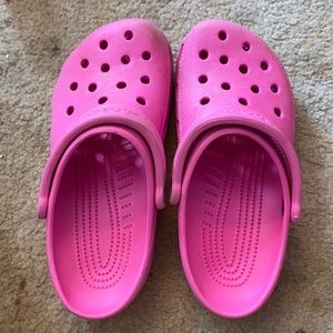Pink crocs W 7 M 5